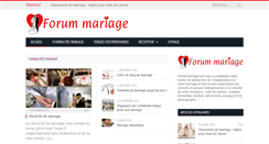 Desktop Screenshot of forum-mariage.net