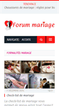 Mobile Screenshot of forum-mariage.net