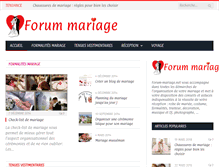 Tablet Screenshot of forum-mariage.net